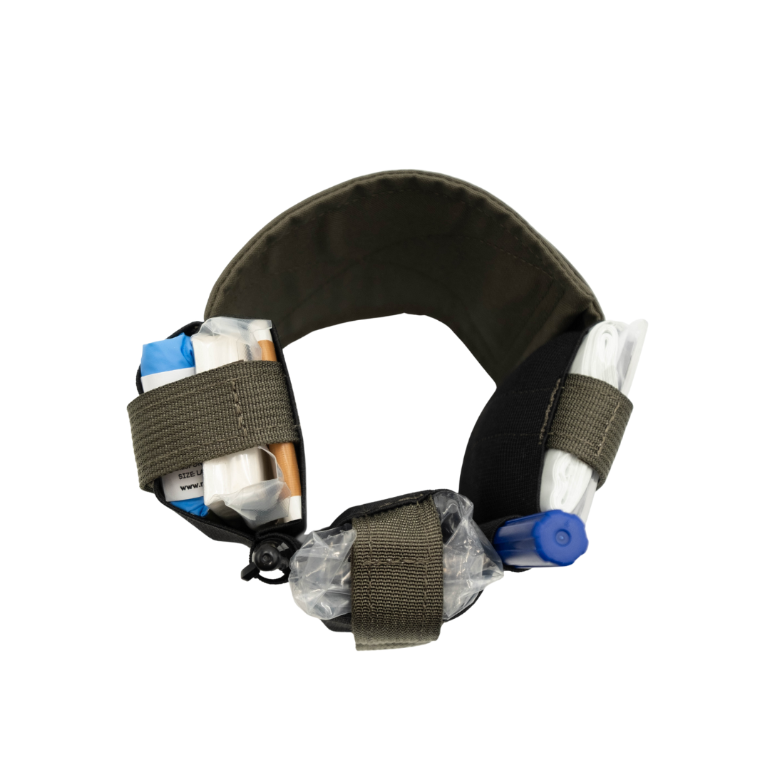 Refuge Medical Ankle First Aid Kit - Ranger Green (top view)