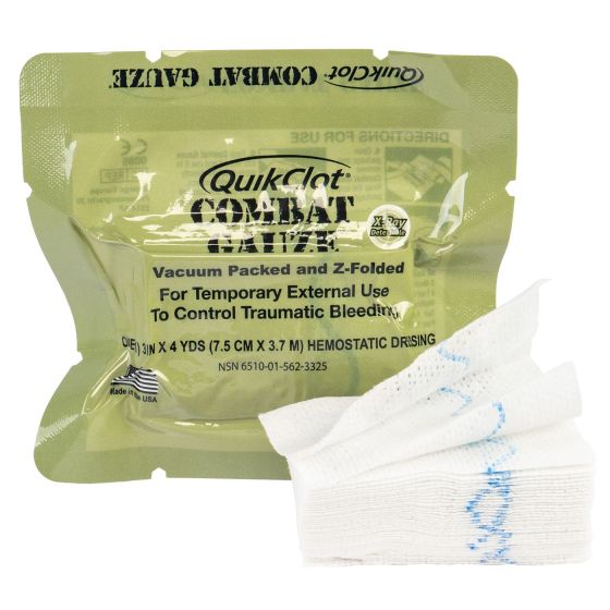 Combat Z-fold Gauze 3 IN. x 4 YD