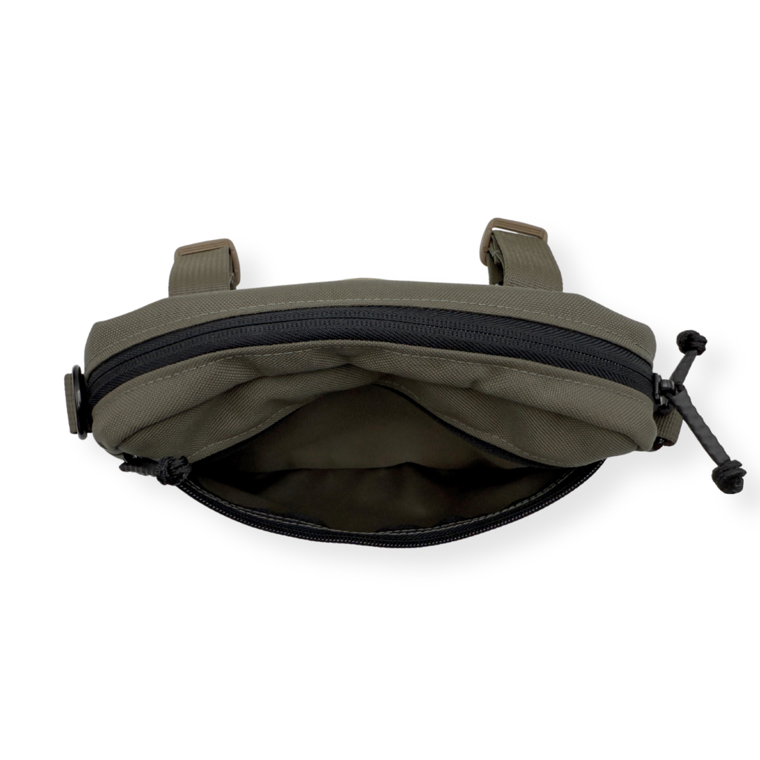 Refuge Medical M.A.G Bag - Ranger Green top view, closed