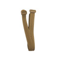Coyote attachment straps designed for securing a first aid kit in a vehicle headrest.
