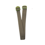 Ranger green attachment straps designed for securing a first aid kit in a vehicle headrest.