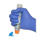 Epipen Trainer - gloved hand holding