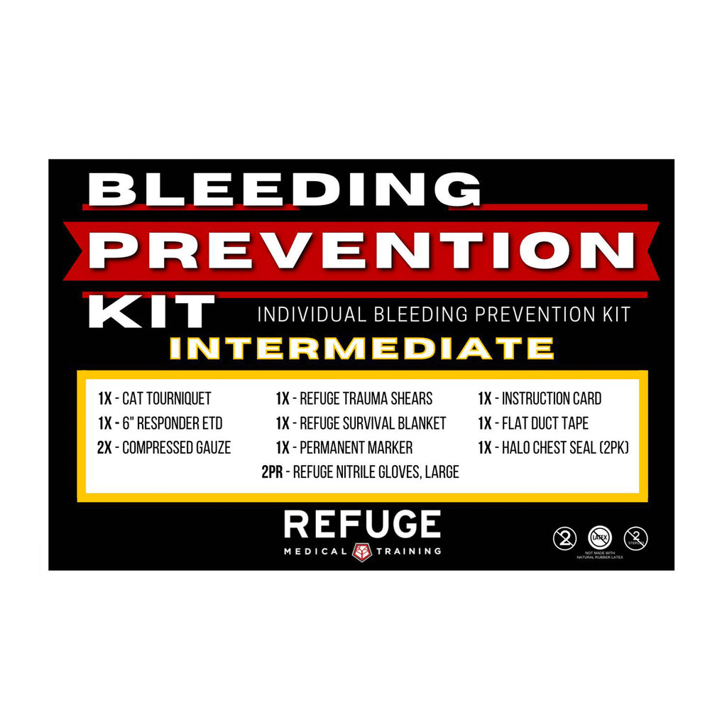 Refuge Medical Bleeding Prevention Kit Label - Intermediate