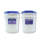 Refuge Medical Birth and Postpartum Bucket First Aid - front, Birth Bucket (left), Postpartum Bucket (right)