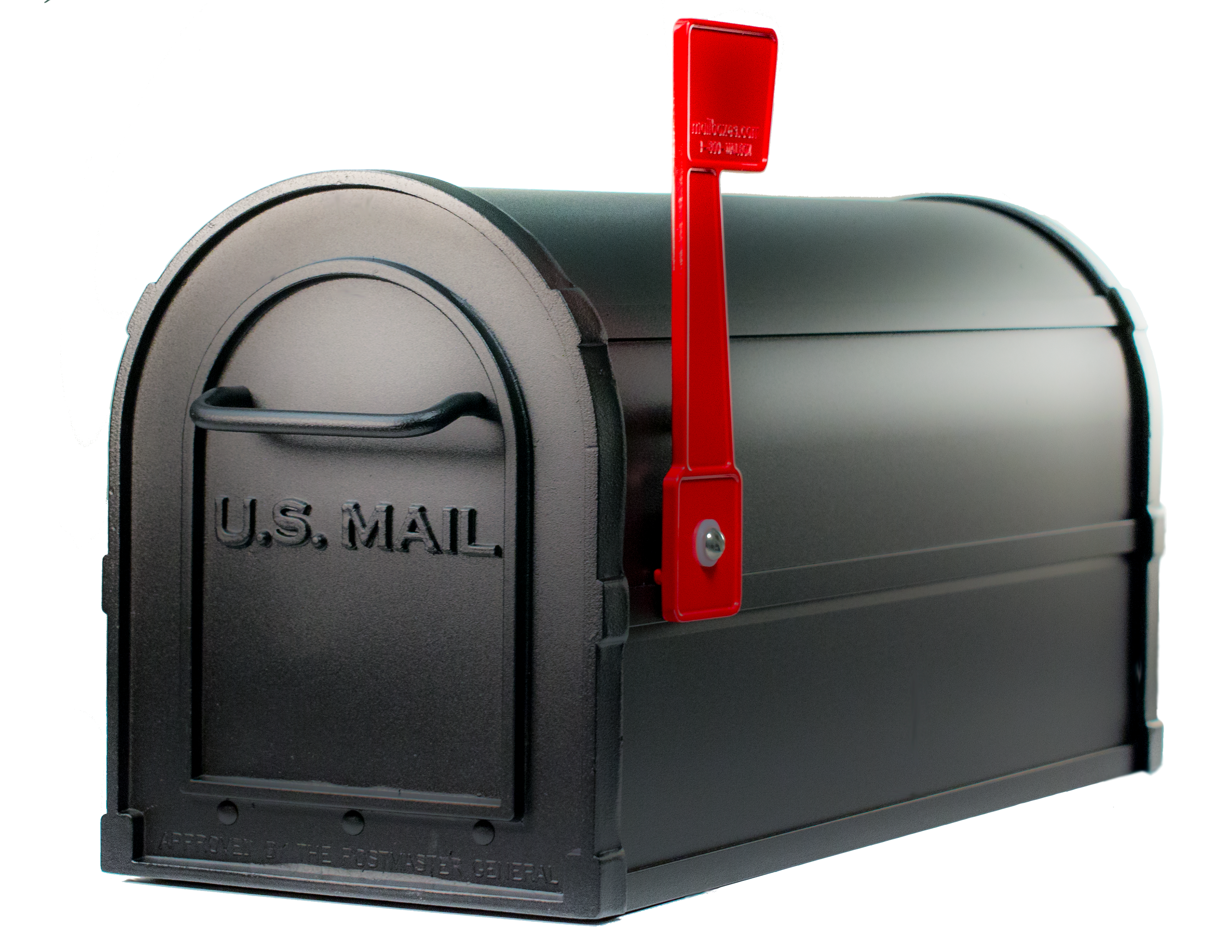 Black 2-Door Mailbox