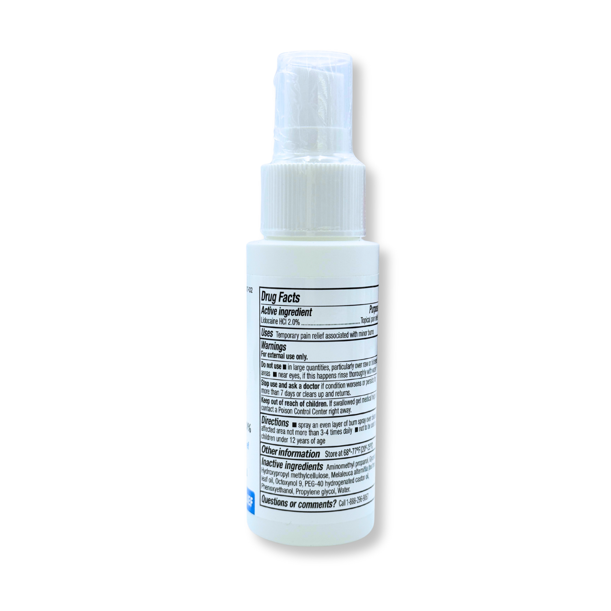Globe Burn Spray 2 fl oz - drug facts