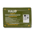 HALO Vent chest seal packaging with green and yellow design on a white background