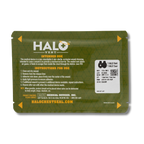 HALO Vent chest seal packaging with green and yellow design on a white background
