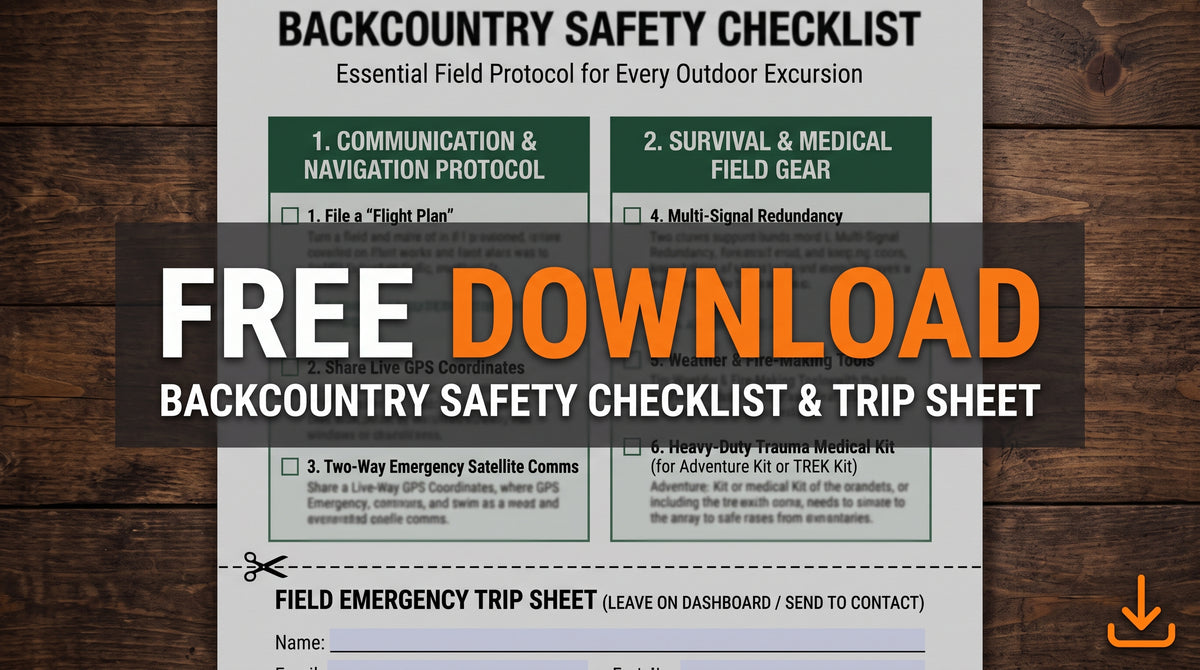 RM - BACKCOUNTRY SAFETY CHECKLIST