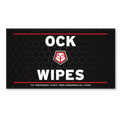 Product packaging for 'OCK Wipes' with a black background and red accents.