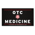 Refuge Medical OTC Medicine label - black with white text and red accents