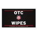 Refuge Medical OTC Wipes label - black with white text and red accents