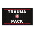 Refuge Medical Trauma Pack refill label - black with white text and red accents