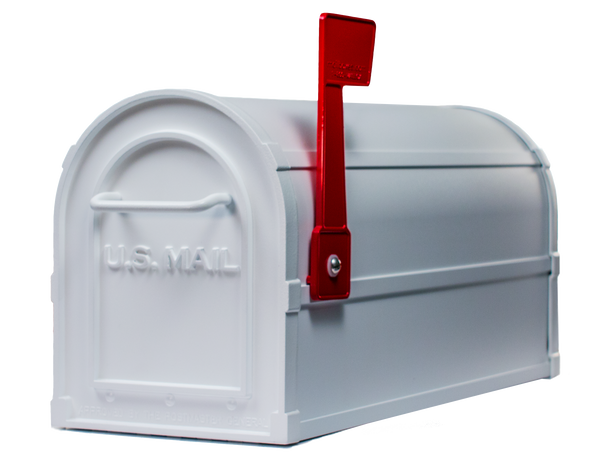 White 2-Door Mailbox