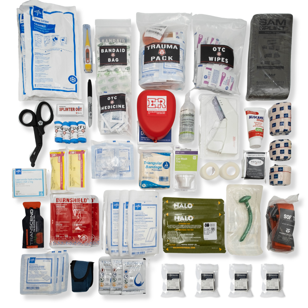 Refuge Medical Tool Box Kit Refill - components included (no box included)