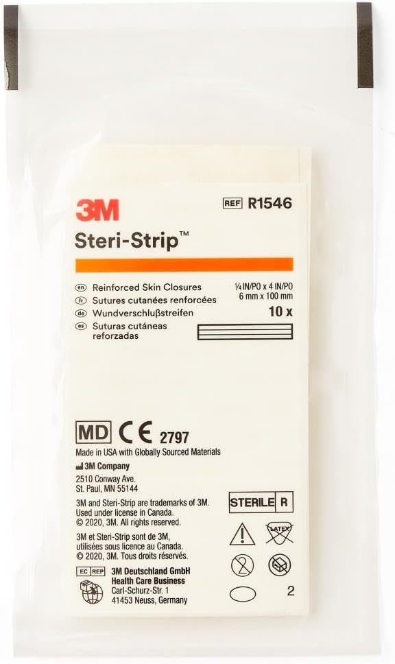 3M Steri-Strip Adhesive Skin Closures (Reinforced) 1/4