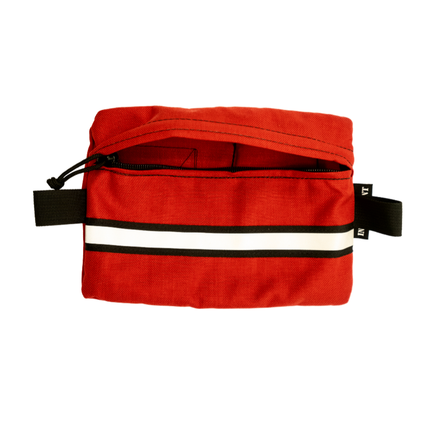 BOO-BOO BAG ONLY - Red (back, zipper open) (no components included)