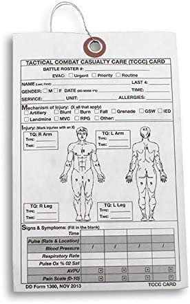 TCCC Casuality Card